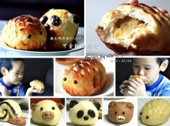 麵包機料理：可愛的動物麵包