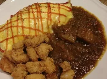 【吳双の愛妻料理】咖哩雞肉蛋包飯