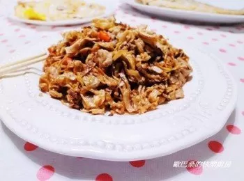 【高麗菜乾炒肉末】