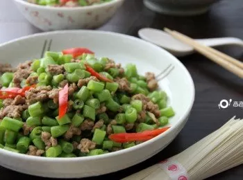 香蒜四季豆炒肉末by戀戀家