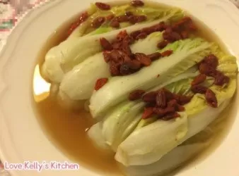 上湯杞子浸娃娃菜