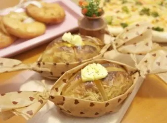 香烤奶油馬鈴薯!!好大一顆糖~~