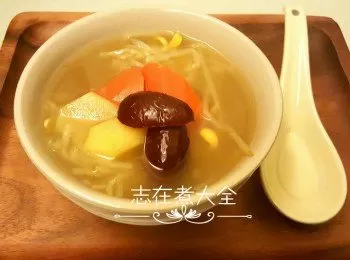 辣辣大豆芽素薑湯