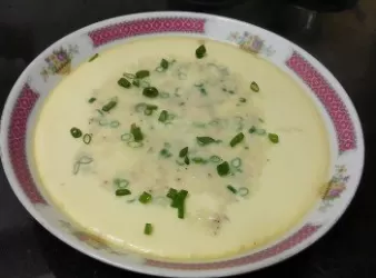 肉鬆蒸水蛋