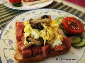 茶樹菇炒蛋 早餐 