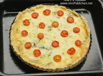 菠菜磨菇法式鹹批 Quiche