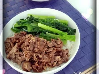 簡易沙爹牛肉米