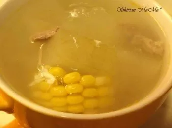 冬瓜咸蛋粟米瘦肉湯*