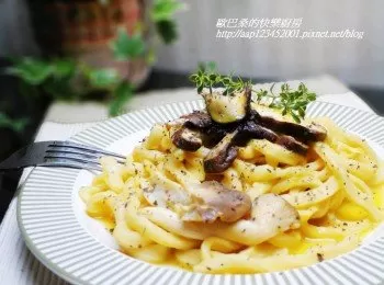 菌菇南瓜QQ麵~
