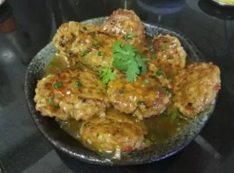 泰醬豬肉蓮藕餅