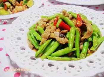 打拋四季豆炒肉絲