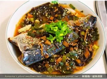 麻辣黑菇醬蒸靖魚