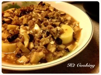 冬菇肉碎煮玉子豆腐