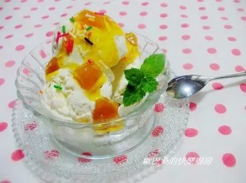 【簡單快速自製~煉奶芒果冰淇淋】
