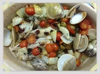 大蜆煎焗馬頭魚