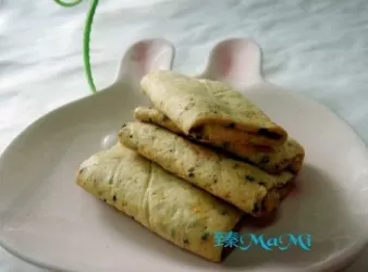 烤箱版超簡單芝麻蛋捲