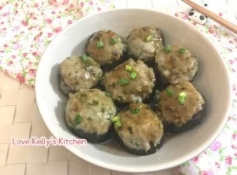 [家常小菜] 蠔汁魚肉釀冬菇