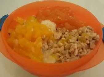 BB飯--蕃茄南瓜雞肉軟飯