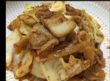 回鍋肉炒椰菜