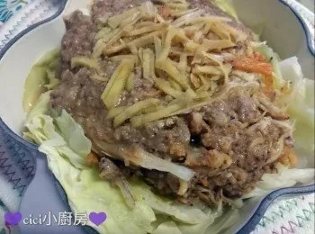 煮食記錄: 銀魚仔蝦乾蒸肉餅 - LC無水蒸