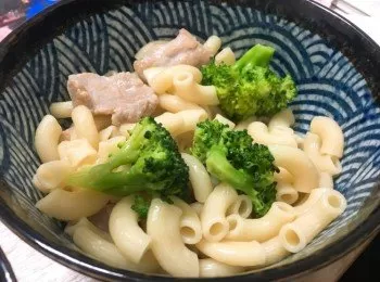 簡易西蘭花肉片湯通粉