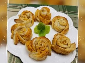 蛋黃玫瑰酥
