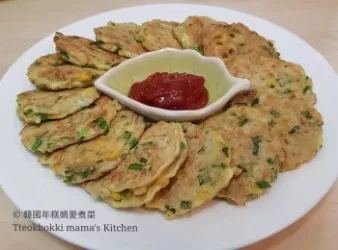 呑拿魚粟米韮菜煎餅 참치옥수수부추전