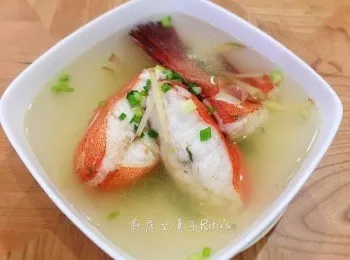 薑絲紅條魚湯