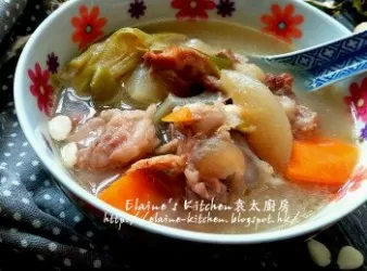 霸王花無花果貢梨豬尾骨湯