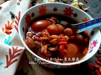 桑寄生蓮子圓肉蛋茶