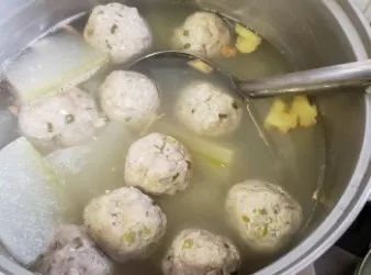 元貝冬瓜肉丸湯