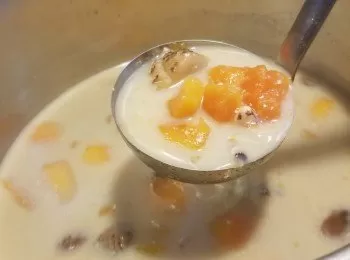 木瓜支竹眉豆素湯