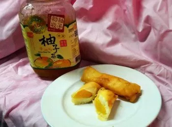 雞蛋柚子蜜布甸蜜桃春卷【高島柚子茶甜品食譜大招募】