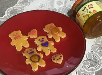 親子熊熊柚子熱香餅【無泡打粉】【高島柚子茶甜品食譜大招募】
