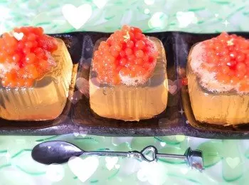 Molecular Gastronomy Osmanthus Jelly....杞子桂花糕