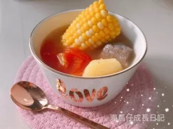 蕃茄薯仔粟米牛肉湯