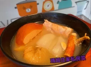 五指毛桃海底椰蘋果湯