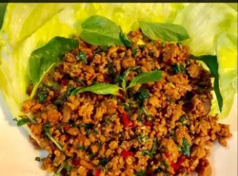 㤗式九層塔炒 Omnipork® 新豬肉