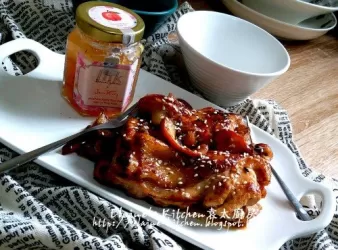 大醬蘋果果醬煎雞扒