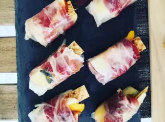 鮮果巴瑪火腿米紙卷