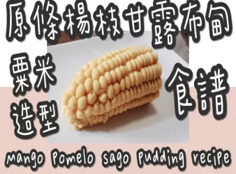 (全網獨家)21# 原條粟米🌽造型楊技🎋甘露💧布甸@糖山🍭大兄
