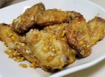 蒜蓉黃金雞翼（光波爐）