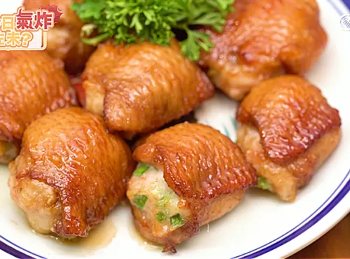 [氣炸鍋食譜] 蝦膠釀雞翼 Chicken wings filled with minced shr