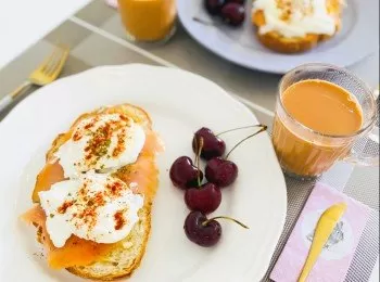 Smoked Salmon Sourdough with Poached Egg