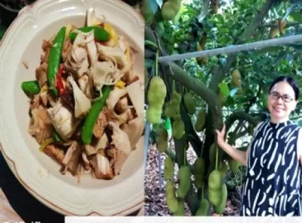 蘿拉老師上菜之素炒波蘿蜜炒香菇