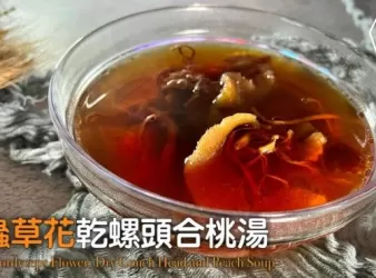 湯水食譜 | 燉蟲草花乾螺頭合桃湯