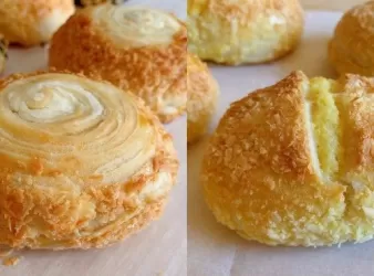 千层酥椰蓉面包  puff pastry coconuts bread