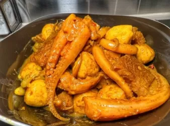 港式咖喱醬爆三寶