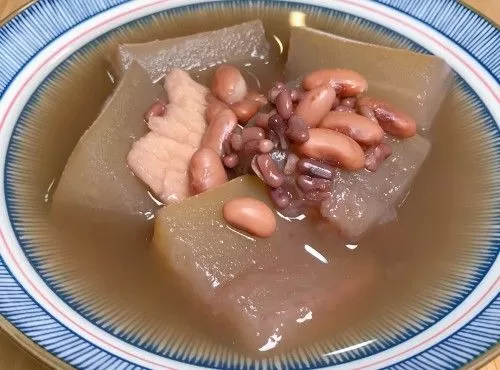 冬瓜花豆素湯