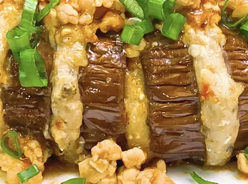 蟠龍茄子 Airfry Stuffed Chinese Eggplant